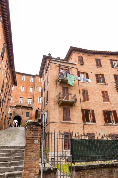 Siena Italy Apr 2022 Generic Architecture Street View Historical Italian — Stockfoto