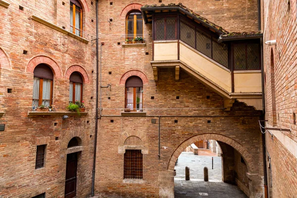 Siena Italy Apr 2022 Generic Architecture Street View Historical Italian — Φωτογραφία Αρχείου