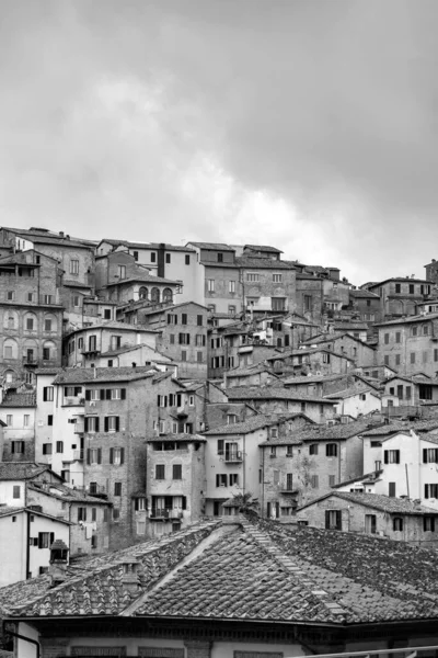 Generic Architecture Cityscape View Historical Italian City Siena Tuscany — Stok fotoğraf