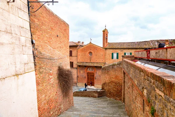 Siena Italy Apr 2022 Generic Architecture Street View Historical Italian — Fotografia de Stock