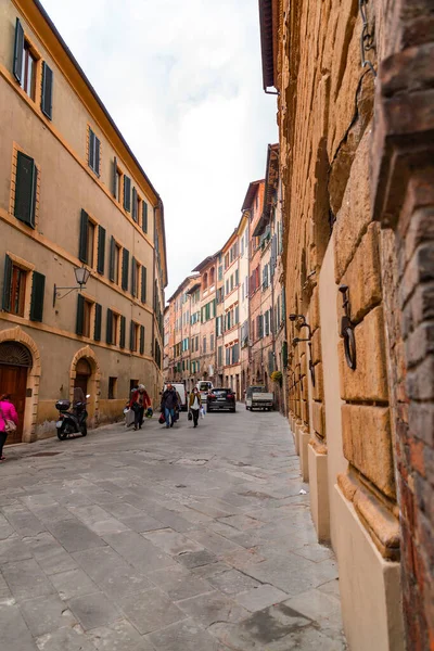 Siena Italy Apr 2022 Generic Architecture Street View Historical Italian — Stock Photo, Image
