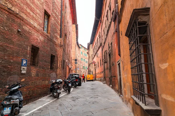 Siena Italy Apr 2022 Generic Architecture Street View Historical Italian — Φωτογραφία Αρχείου
