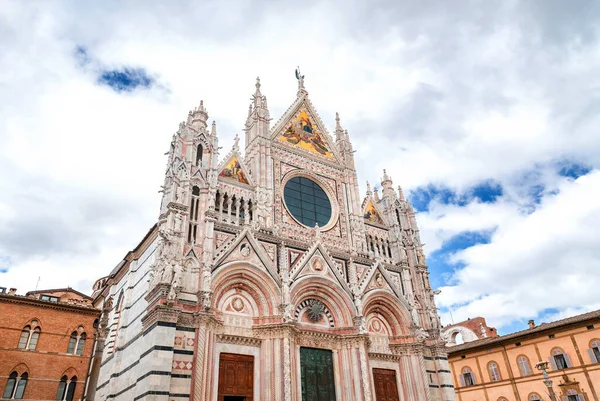 Siena Cathedral Medieval Church Siena Dedicated Its Earliest Days Roman — Stockfoto