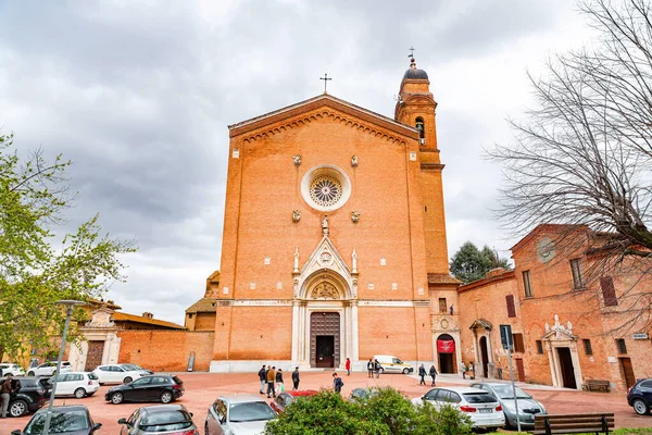 Siena Itálie Apr 2022 San Francesco Gotický Bazilický Kostel Postavený — Stock fotografie