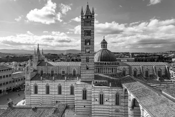 Siena Italië Apr 2022 Kathedraal Van Siena Een Middeleeuwse Kerk — Stockfoto