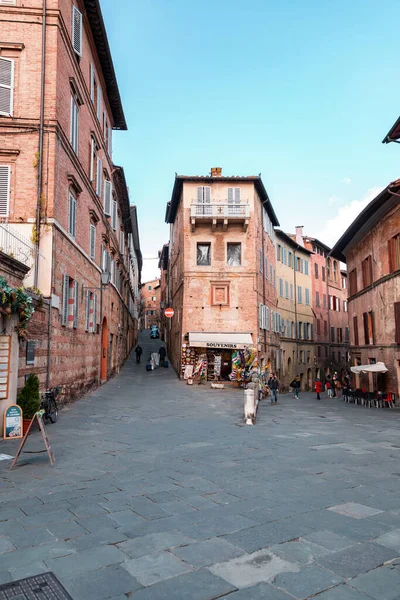 Siena Italy Apr 2022 Generic Architecture Street View Historical Italian — Stok fotoğraf