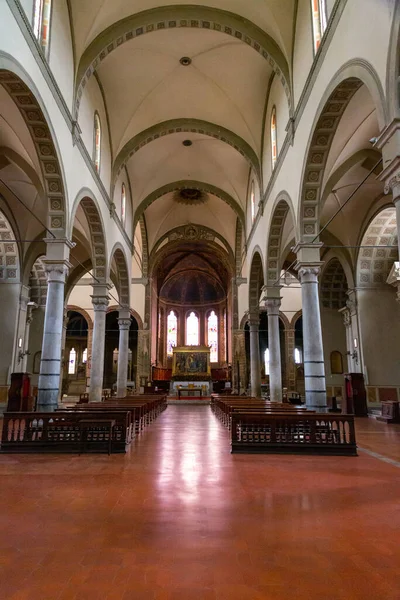 意大利锡耶纳 2022年6月7日 锡耶纳锡耶纳主教座堂的内部景观 致力于圣母升天 — 图库照片