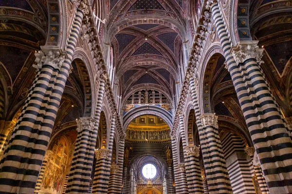 Siena Olaszország Apr 2022 Sienai Siena Katedrális Belseje Mária Mennybemenetele — Stock Fotó