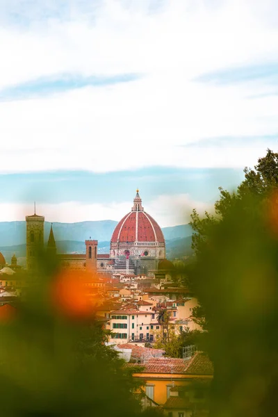 Die Kuppel Der Kathedrale Santa Maria Del Fiore Florenz Toskana — Stockfoto
