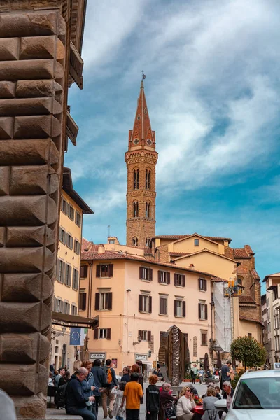 Флоренция Италия Апреля 2022 Года Аббатство Бадия Фьорентина Церковь Которой — стоковое фото
