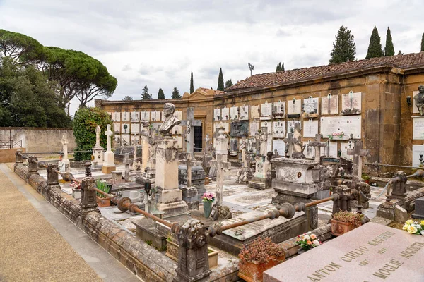 Florencia Italia Abril 2022 Cimitero Delle Porte Sante Cementerio Las —  Fotos de Stock