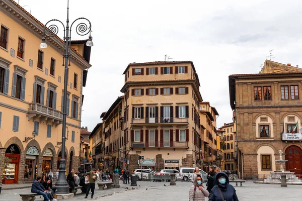 Florença Itália Abril 2022 Piazza Santa Croce Localizada Perto Piazza — Fotografia de Stock