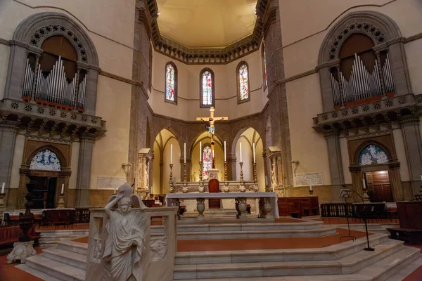Florença Itália Abril 2022 Detalhes Interiores Catedral Florença Cattedrale Santa — Fotografia de Stock
