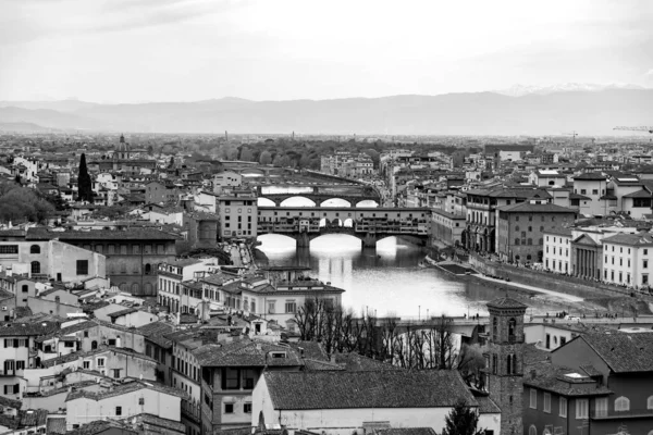 Firenze Aprile 2022 Veduta Panoramica Della Città Firenze Dai Giardini — Foto Stock