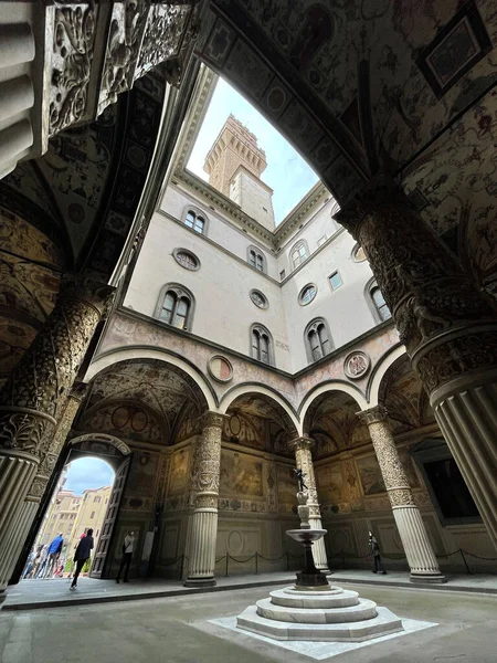 Florens Italien April 2022 Palazzio Vecchio Det Gamla Palatset Vid — Stockfoto