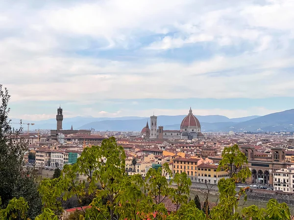 Florence Italy Квітня 2022 Panoramic View Florence City Rose Gardens — стокове фото