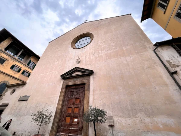 Florencja Włochy Kwietnia 2022 Widok Kościół San Niccolo Ontrarno Florencji — Zdjęcie stockowe