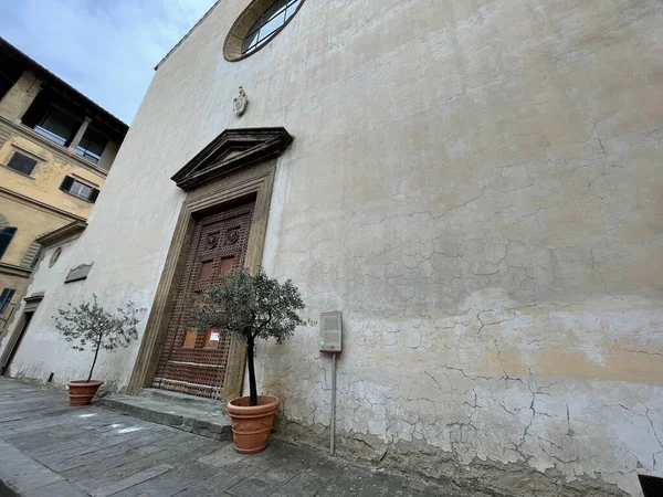 フィレンツェ イタリア 2022年4月6日 フィレンツェ トスカーナ イタリアのサンニコロ オントラルノ教会の外観 — ストック写真
