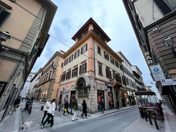 Florens Italien April 2022 Typisk Arkitektur Och Gatuvy Florens Toscana — Stockfoto