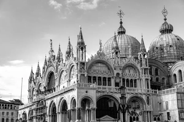 Venedig Italien April 2022 Die Patriarchalische Kathedrale Basilika San Marco — Stockfoto