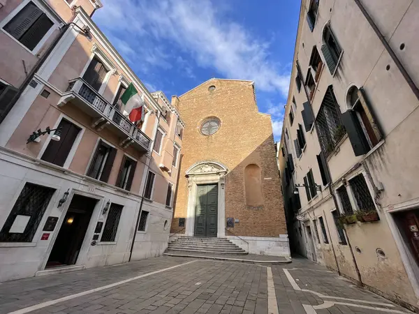 Венеция Италия Апреля 2022 Года Santa Maria Della Fava Первоначально — стоковое фото