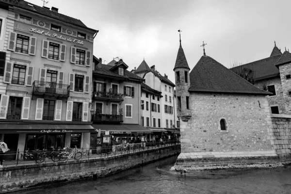 Annecy France January 2022 Palais Isle Old Fortified House 12Th — Stock Photo, Image