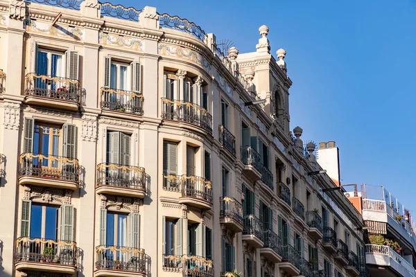 Generic Architecture Street View Barcelona Catalonia Spain — ストック写真