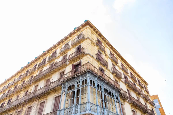 Общая Архитектура Вид Улицу Барселоне Каталония Испания — стоковое фото