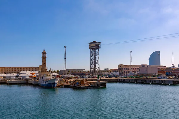 Barcelona Spanien Feb 2022 Marina Port Vell Vilket Innebär Old — Stockfoto
