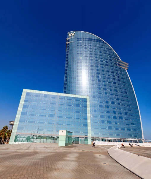 Barcelona Spanyol Februari 2022 Tampilan Luar Teh Hotel Barcelona Yang — Stok Foto