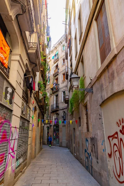 Barcelona Spain Feb 2022 Generic Architecture Street View Barcelona Catalonia — ストック写真