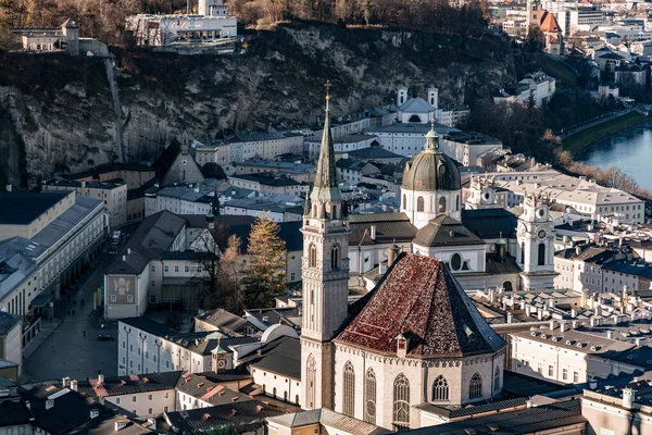 Salzburg Austria Dec 2021 Franciscan Church Franziskanerkirche One Oldest Churches — Stockfoto