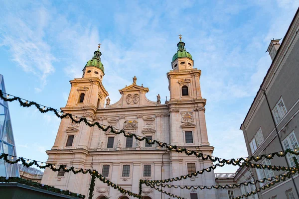 Catedral Salzburgo Dom Salzburgo Cidade Velha Altstadt Salzburg Áustria — Fotografia de Stock