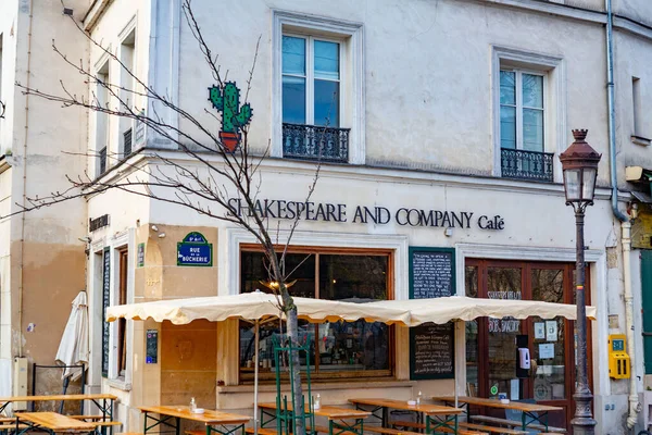 Párizs Franciaország Január 2022 Shakespeare Company Cafe 6Th Arrondissement Paris — Stock Fotó