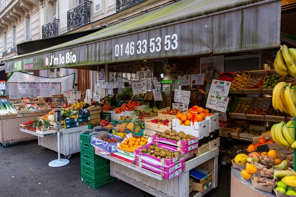 Paris France January 2022 Organic Shop Selling Eco Friendly Products —  Fotos de Stock