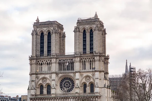 Cattedrale Notre Dame Paris Una Cattedrale Cattolica Medievale Sull Ile — Foto Stock