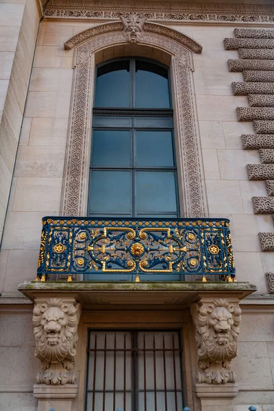 Деталь Типичной Французской Архитектуры Париже Франция — стоковое фото