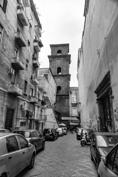Naples Italy April 2022 Dei Tribunali Busy Touristic Street Old — Foto Stock