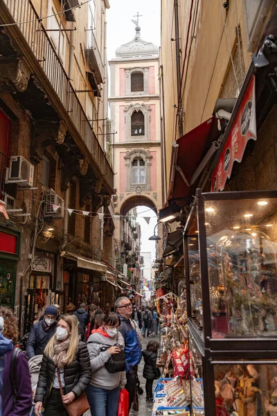 Naples Italy April 2022 Generic Architecture Street View City Center — ストック写真