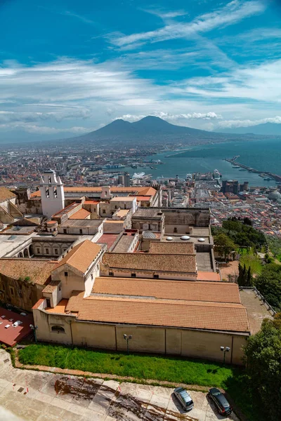 Неаполь Италия Апреля 2022 Года Вид Неаполь Высоты Птичьего Полета — стоковое фото
