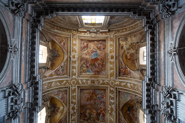 Naples Italy April 2022 Santa Maria Degli Angeli Pizzofalcone Baroque — Stock Photo, Image