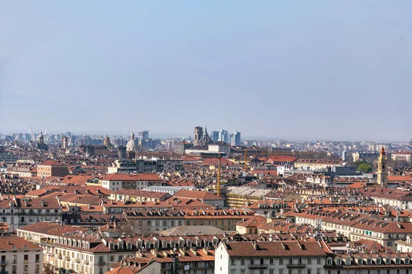 Torino Olaszország Március 2022 Légi Felvétel Olasz Város Torino Főváros — Stock Fotó