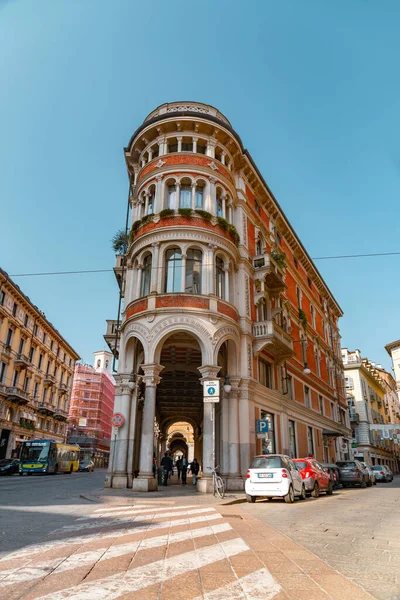 Turin Italien März 2022 Typisch Italienische Architektur Und Straßenansichten Turin — Stockfoto