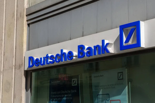 Turín Itálie Března 2022 Pobočka Deutsche Bank Turíně Piedmonst Itálie — Stock fotografie