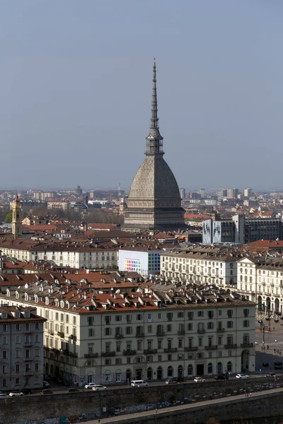 Турин Италия Марта 2022 Года Вид Воздуха Итальянский Город Турин — стоковое фото