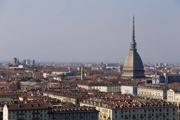 Турин Италия Марта 2022 Года Вид Воздуха Итальянский Город Турин — стоковое фото