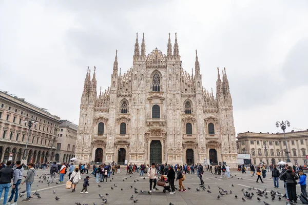 Milán Italia Marzo 2022 Catedral Milán Catedral Metropolitana Basílica Natividad —  Fotos de Stock