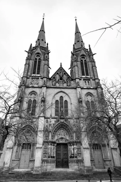 Metz Francia Enero 2022 Iglesia Sainte Segolene Edificio Culto Católico —  Fotos de Stock