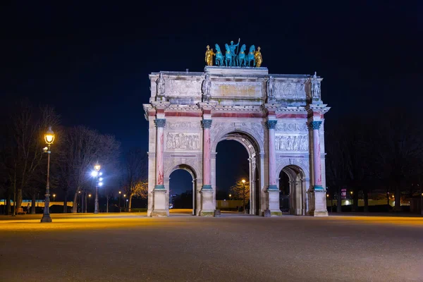 Paryż Francja Jan 2022 Arc Triomphe Carrousel Łuk Triumfalny Paryżu — Zdjęcie stockowe