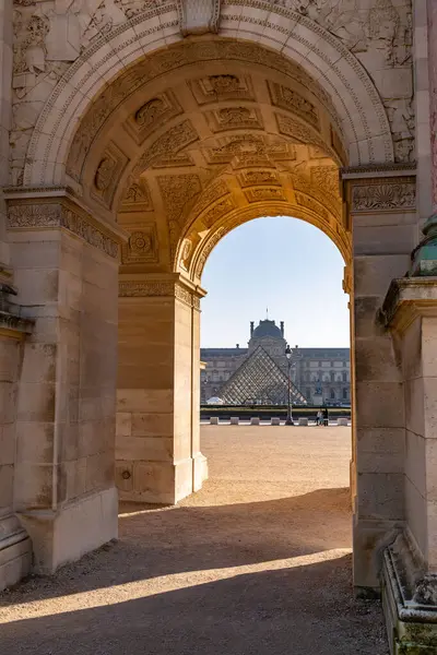 Paříž Francie Jan 2022 Arc Triomphe Carrousel Triumfální Oblouk Paříži — Stock fotografie